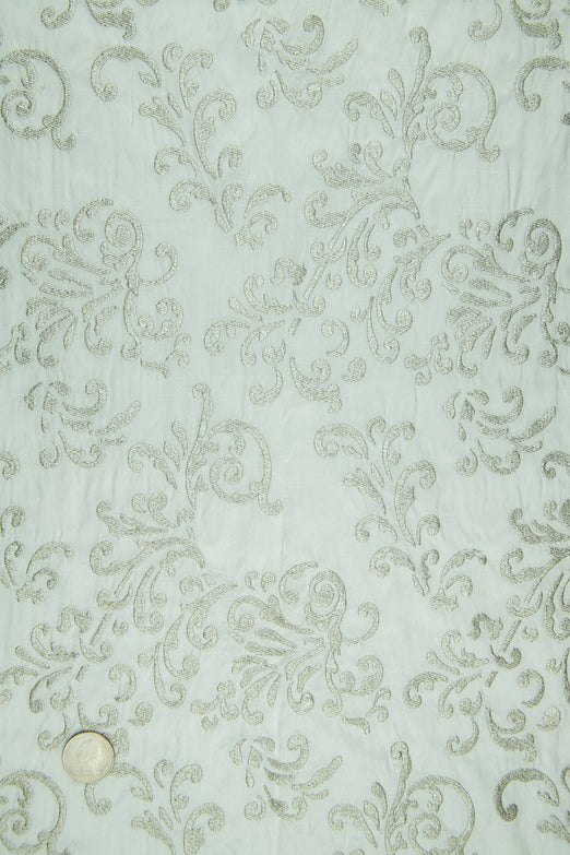Embroidered Dupioni Silk MED-161/4 Fabric