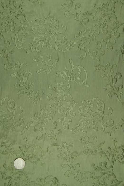 Embroidered Dupioni Silk MED-161/9 Fabric