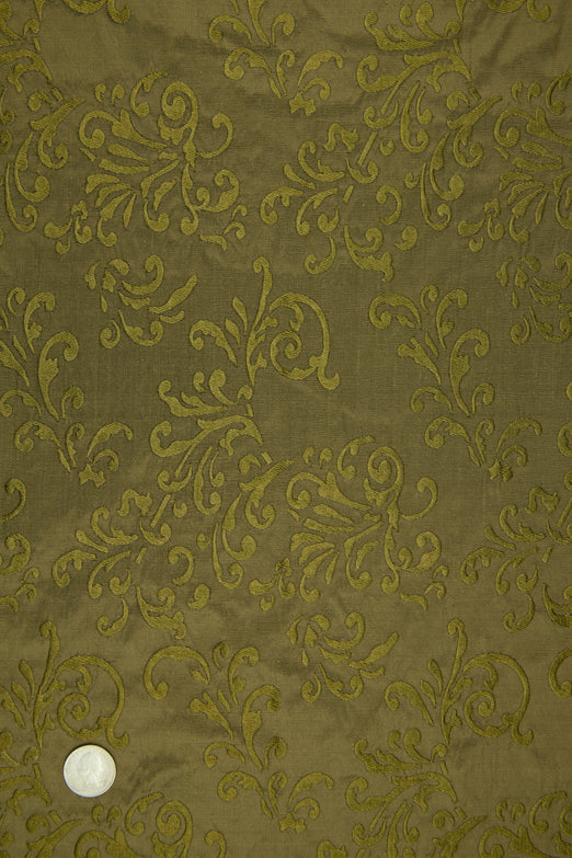 Embroidered Dupioni Silk MED-161 Fabric