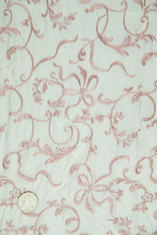 Embroidered Dupioni Silk MED-170/7 Fabric