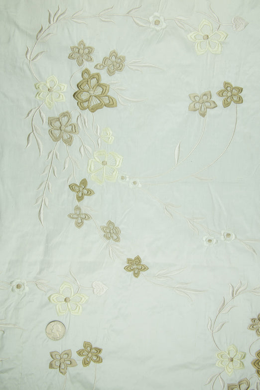 Embroidered Dupioni Silk MED-171/1 Fabric