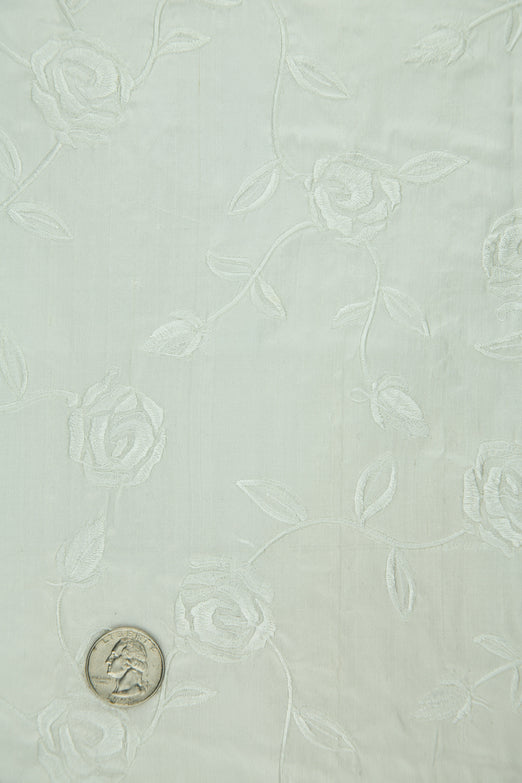 Embroidered Dupioni Silk MED-173/1 Fabric