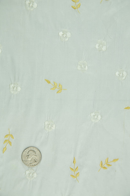 Embroidered Dupioni Silk MED-179/3 Fabric