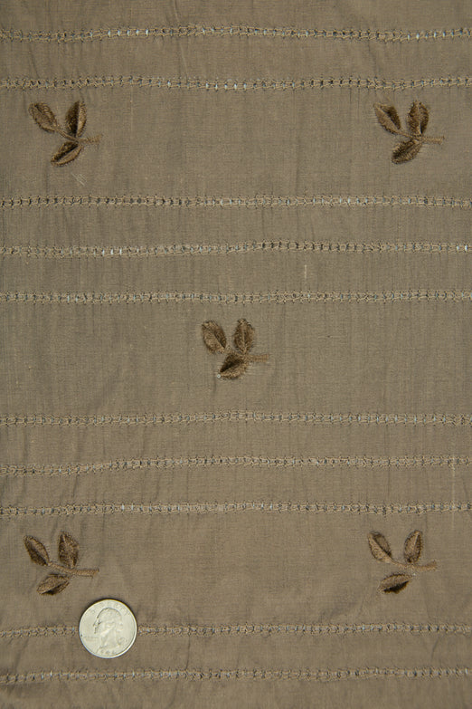 Embroidered Dupioni Silk MED-189/4 Fabric