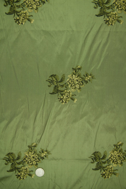 Embroidered Dupioni Silk MED-192/1 Fabric
