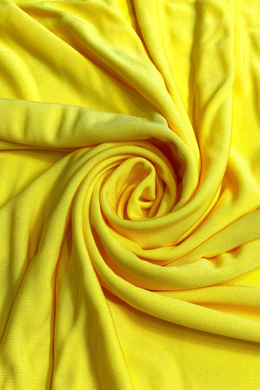 Bright Yellow Rayon Matte Jersey
