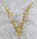 Melted Gold Hand Beaded Applique MOTIF-100 Fabric
