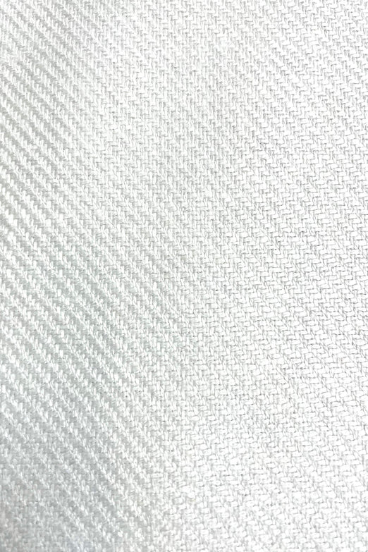 White Upholstery Twill Linen