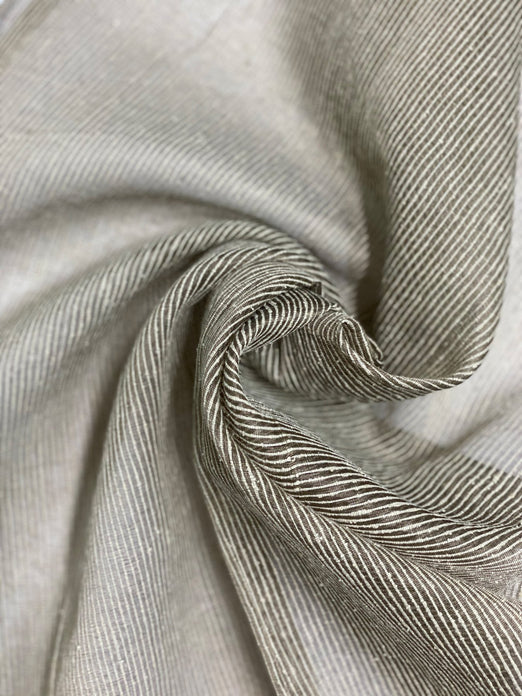 Khaki Silk Ottoman Organza Fabric