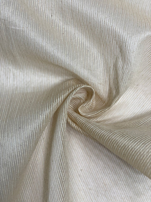 Cream Silk Ottoman Organza Fabric