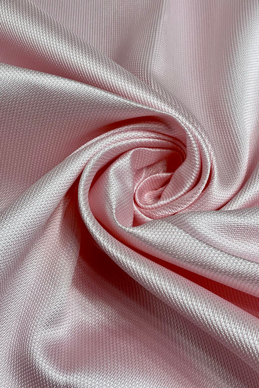 Rose Shadow Italian Silk Blend Mikado Pique Fabric