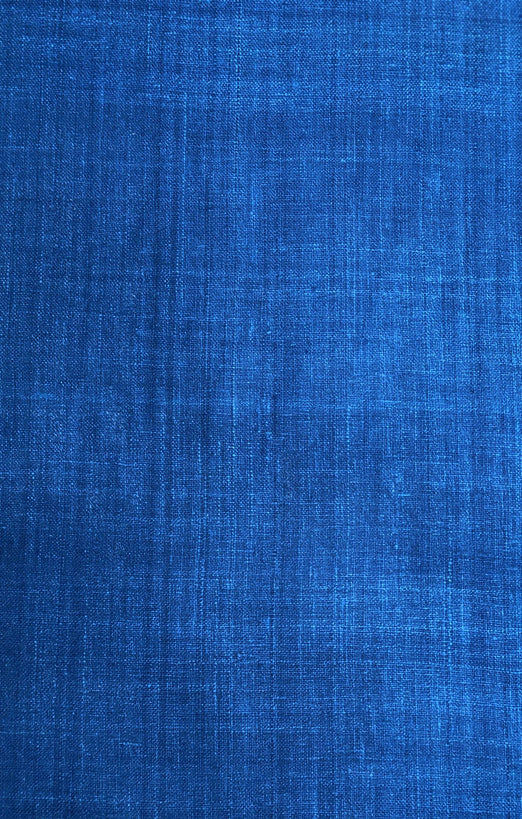 Snorkel Blue Silk Linen (Matka) Fabric