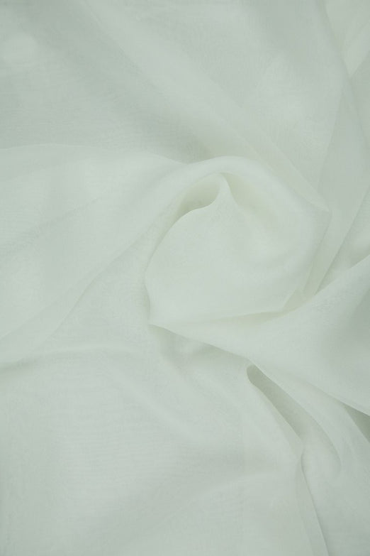 Off White Silk Chiffon Fabric