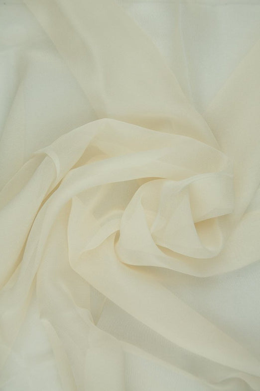 Mother Of Pearl Silk Chiffon Fabric