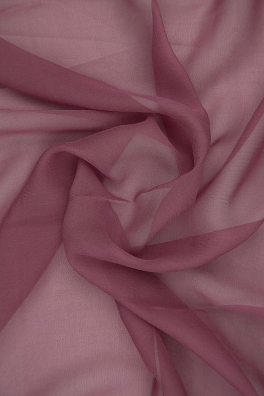 Wistful Mauve Silk Chiffon Fabric