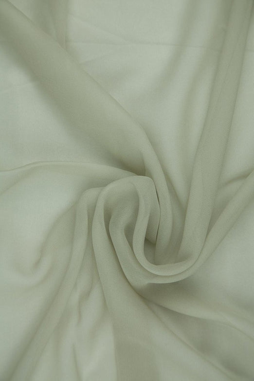 Oyster Gray Silk Chiffon Fabric