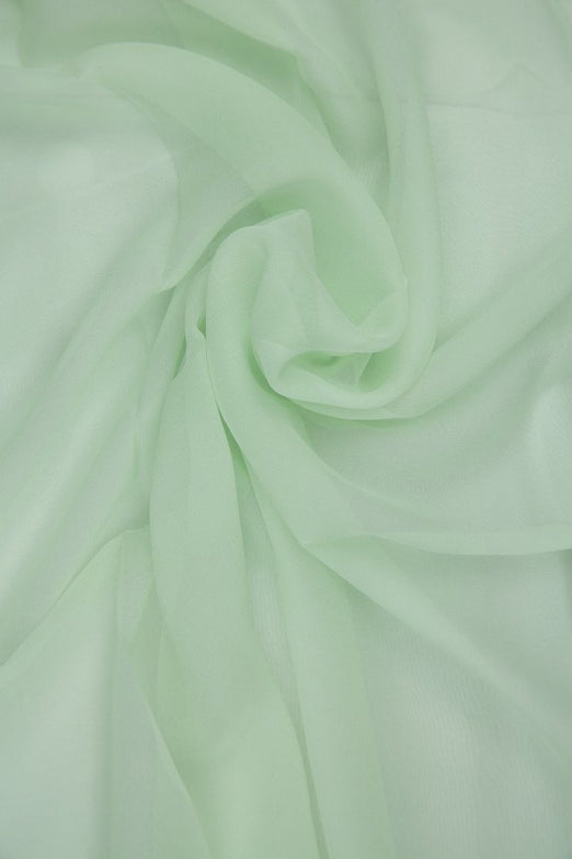 Clearly Aqua Silk Chiffon Fabric