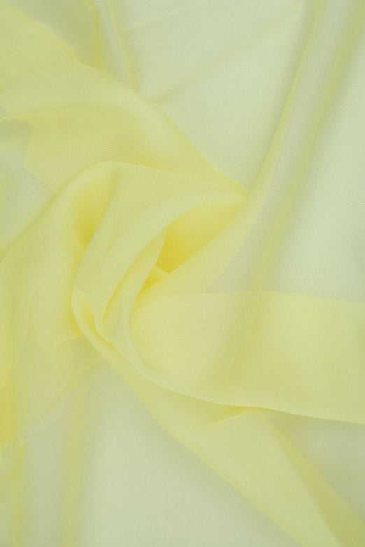 Custard Silk Chiffon Fabric