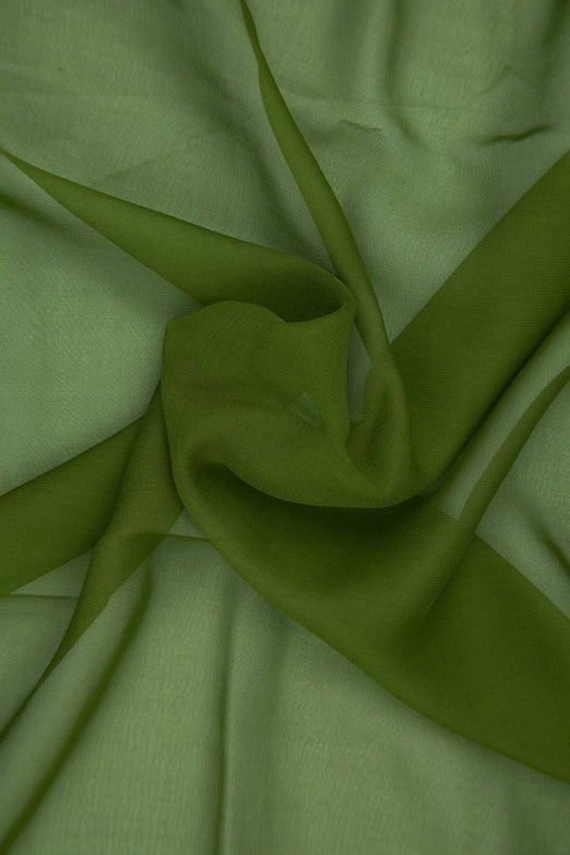 Grasshopper Silk Chiffon Fabric