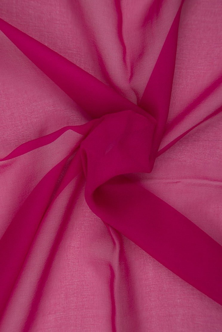 Hot Pink Chiffon Fabric