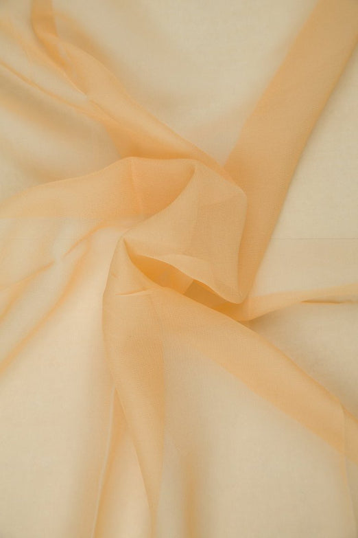 Caramel Cream Silk Chiffon Fabric