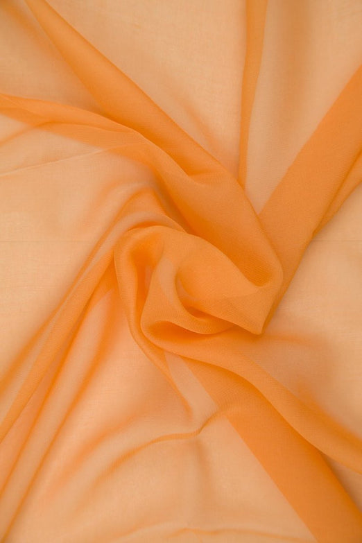 Pumpkin Silk Chiffon Fabric