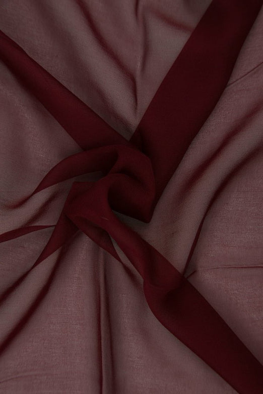 Rumba Red Silk Chiffon Fabric