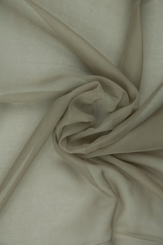 Light Taupe Silk Chiffon Fabric