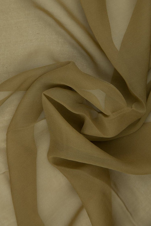 Ermine Brown Silk Chiffon Fabric