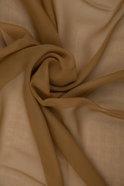 Toffee Silk Chiffon Fabric
