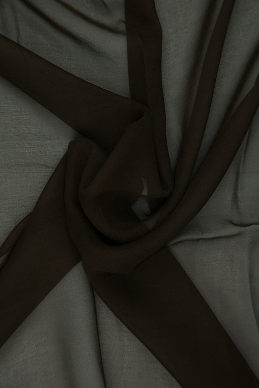 Chestnut Silk Chiffon Fabric