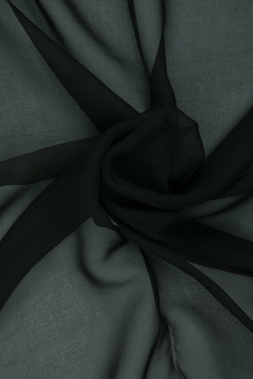 Dark Shadow Silk Chiffon Fabric