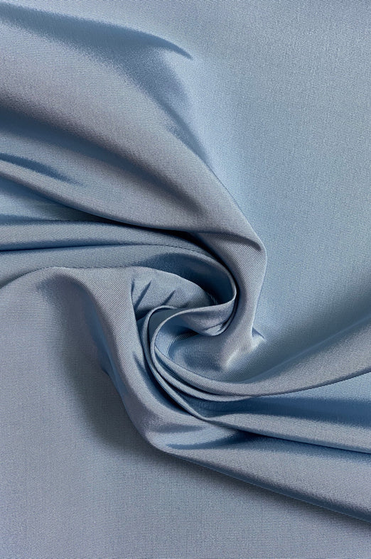 Lake Blue Silk Faille Fabric