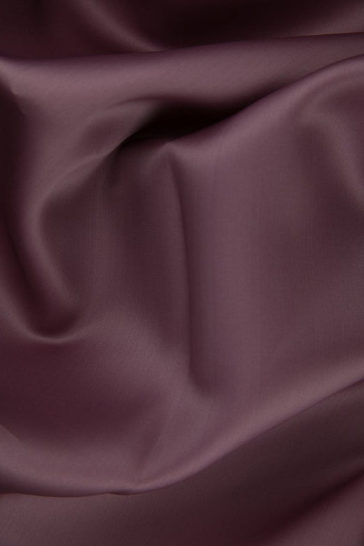 Wistful Mauve Silk Satin Face Organza Fabric