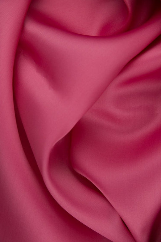 Chateau Rose Silk Satin Face Organza Fabric