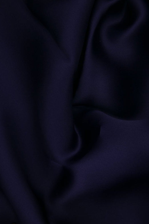 Mulberry Purple Silk Satin Face Organza Fabric