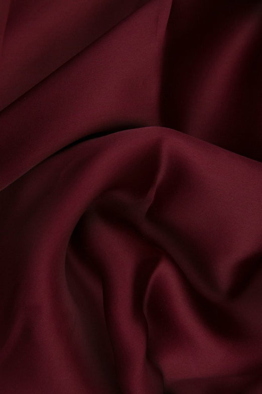 Tibetan Red Silk Satin Face Organza Fabric