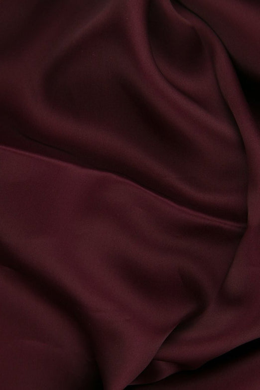 Rumba Red Silk Satin Face Organza Fabric