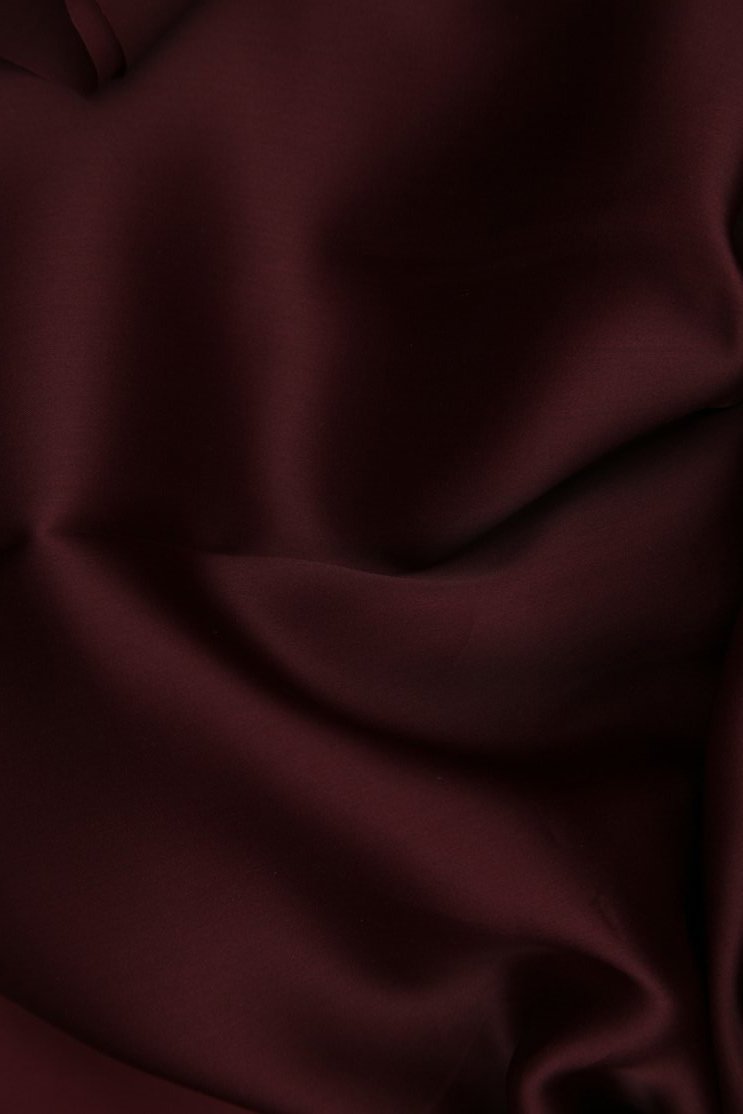NY Designer Fabrics Ribbon Red Silk Crepe Back Satin Fabric