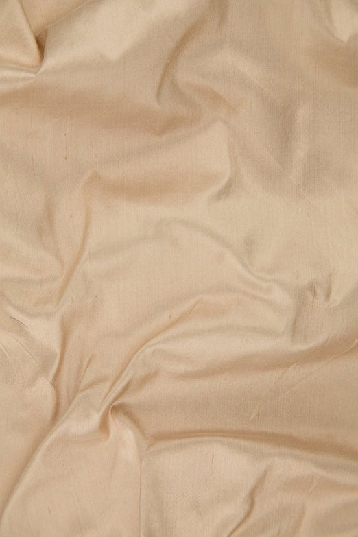 Light Cream Tan Silk Shantung 54" Fabric