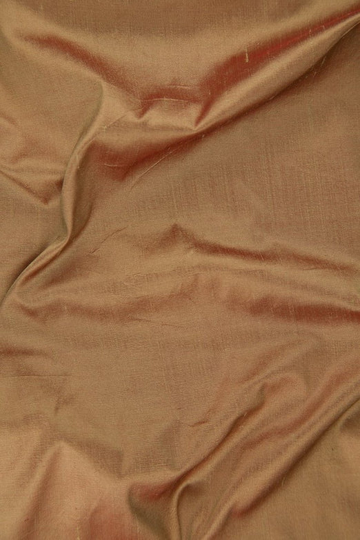 Dark Sandstone Silk Shantung 54" Fabric
