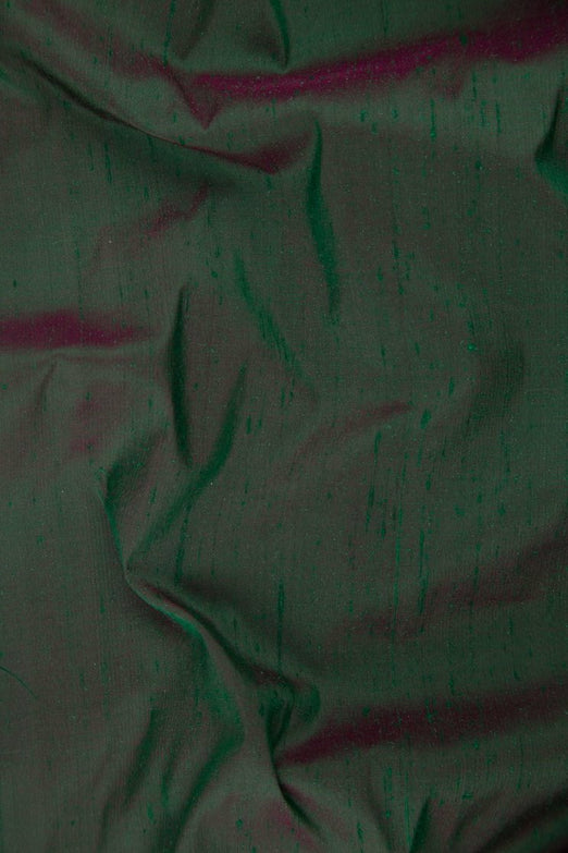 Iridescent Green Purple Silk Shantung 54" Fabric