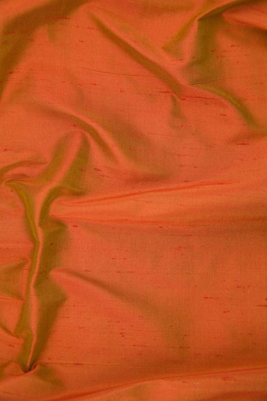 Orange Gold Silk Shantung 54" Fabric