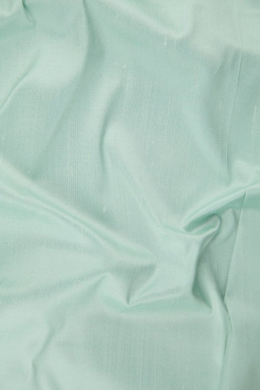 Bright Aqua Glass Silk Shantung 54" Fabric