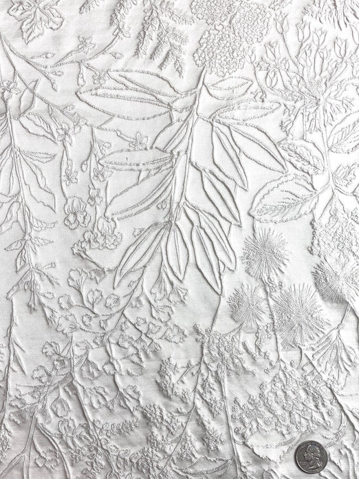 White Blended Silk Novelties SMH-23 Fabric