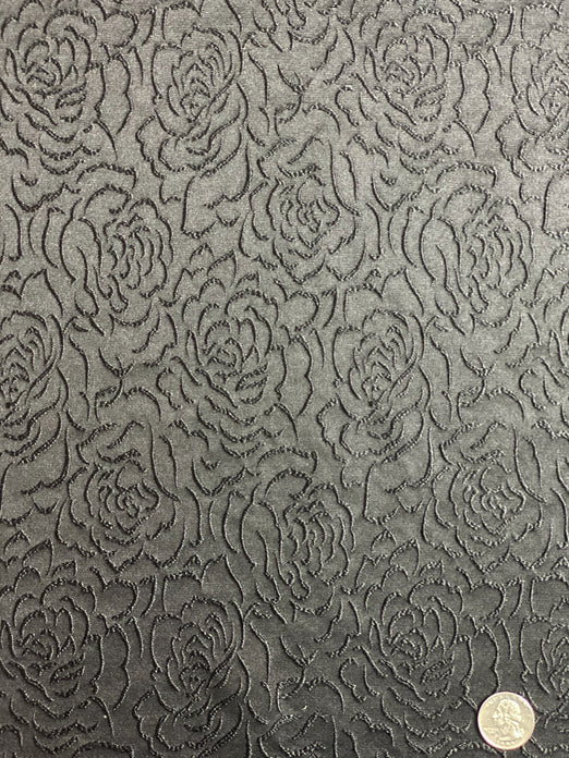 Black Blended Silk Novelties SMH-32 Fabric