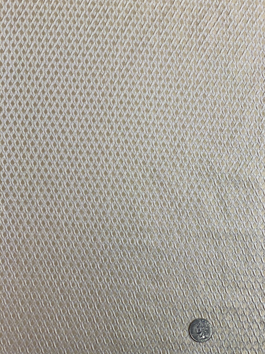 Off White/Gold Blended Silk Novelties SMH-88 Fabric