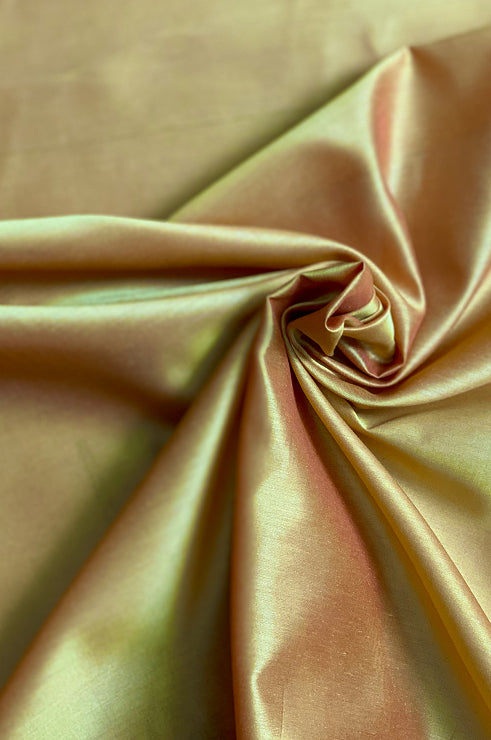 Sunset Gold Cotton Silk Fabric