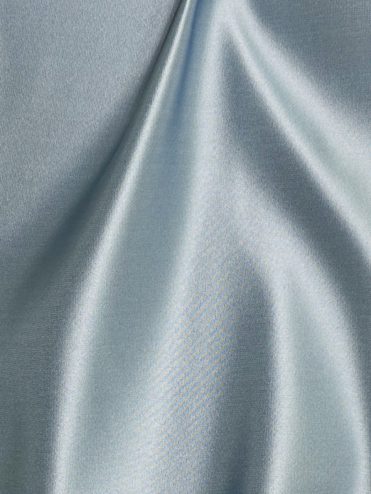 Baby Blue Italian Satin Faille Fabric