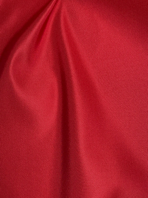 Red Italian Satin Faille Fabric